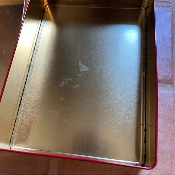 Vintage Norman Rockwell Christmas Saturday Evening Post Tin Storage Box - Picture 7 of 10